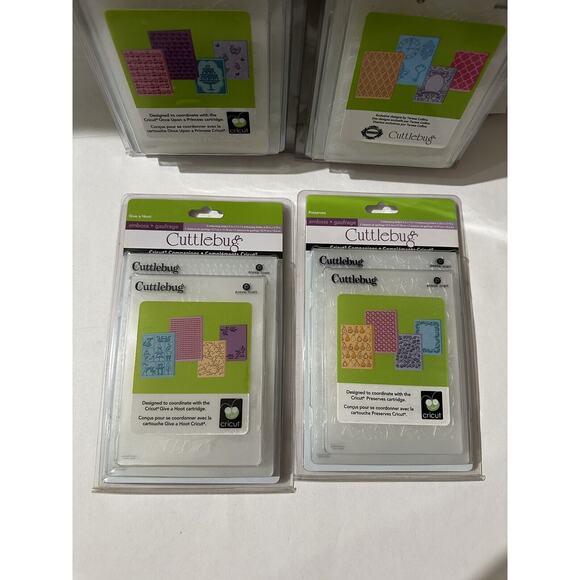 Cuttlebug Embossing Folder Lot Of 4 (2 Packs) G Hoot Princess Preserves Timeless - Picture 2 of 7